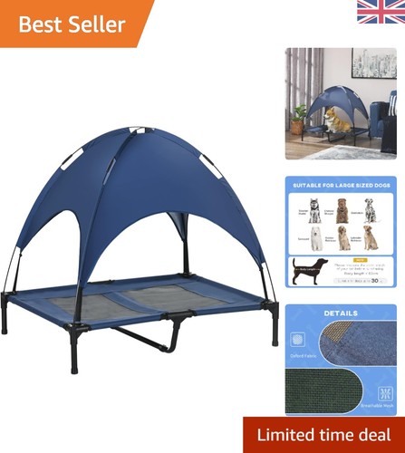 Elevated cooling dog bed with - elevated,