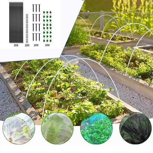Weather resistant garden - resistant, hoops