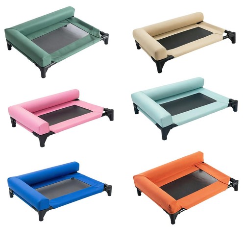 Bed raised cot - raised, metal