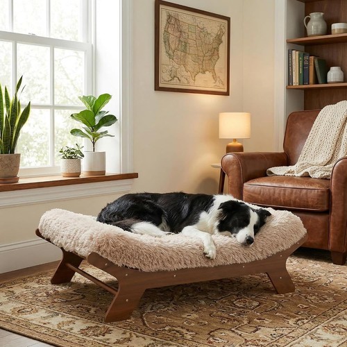 Elevated wooden dog - elevated,