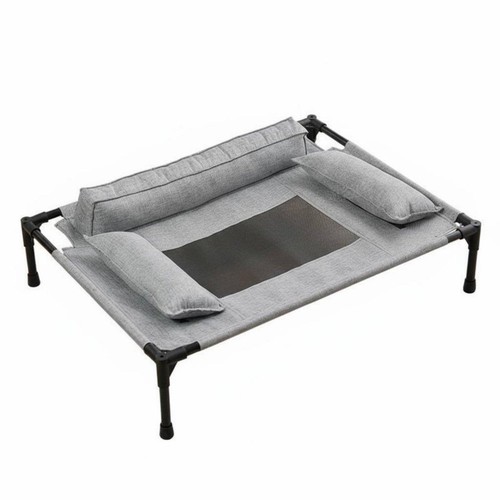 Steel frame elevated pet - elevated, bed